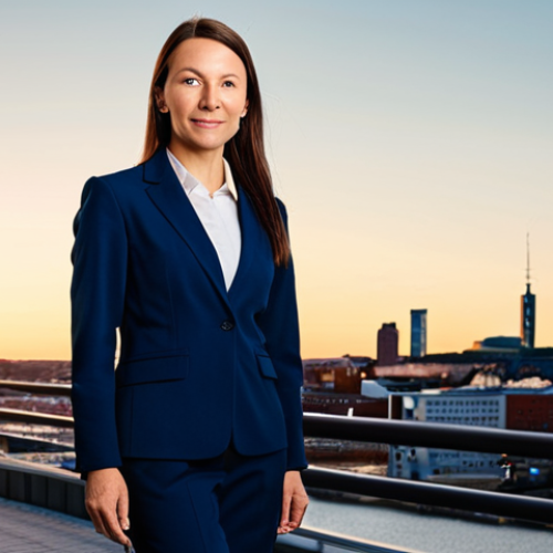 파일 암호화 유틸리티 비교 - **

A professional businesswoman wearing a modest dark blue business suit, standing confidently in f...